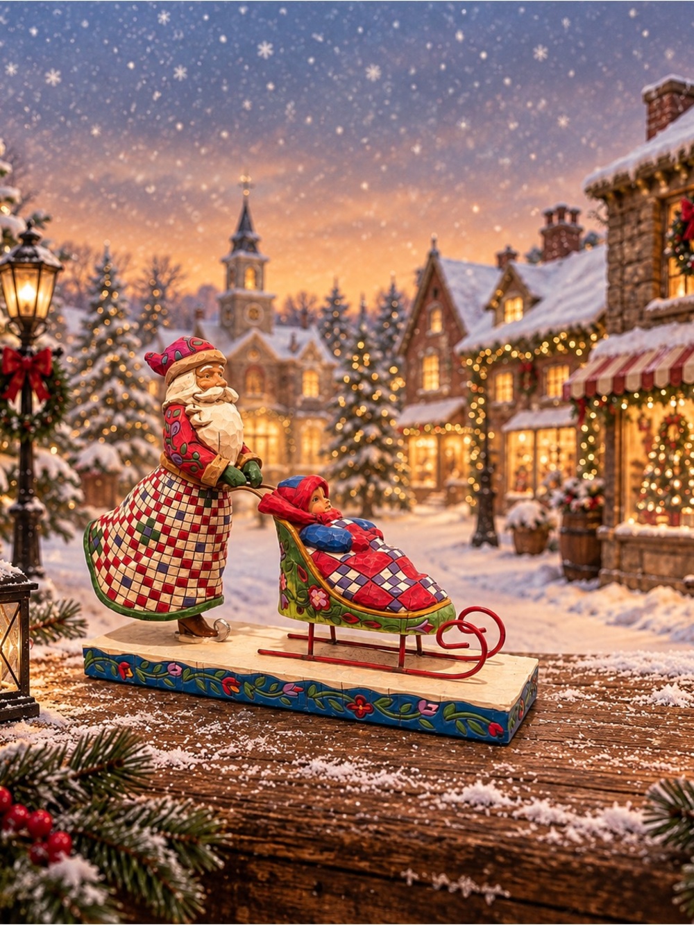 Jim Shore “A Ride With Santa”2006 #4005444